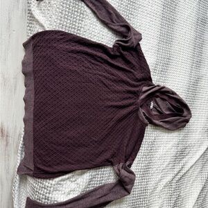 Purple Hooded Sweater